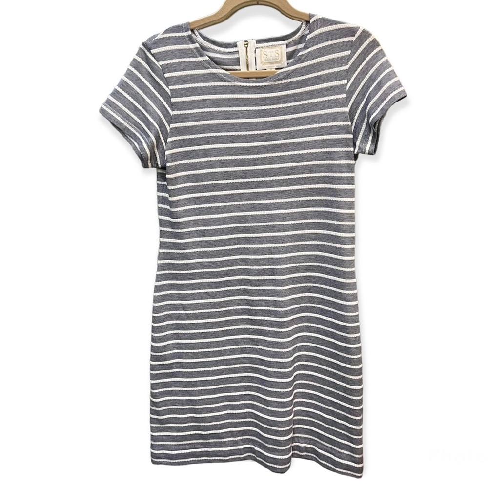 Sail to Sable | Navy Stripe Short Sleeve T-Shirt Dress | size M